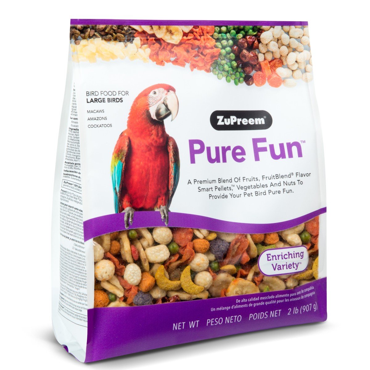 ZU38020 ZuPreem Pure Fun - Large Parrot Food - Image 1