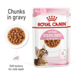 Feline Health Nutrition Kitten Sterilised Gravy (Wet Food - Pouches) 12 X 85 G - Image 4