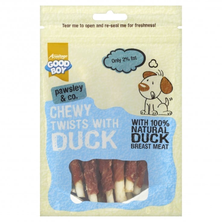 05637_gb_duck_twists Goodboy Chewy Duck Twists 90 G - Image 1