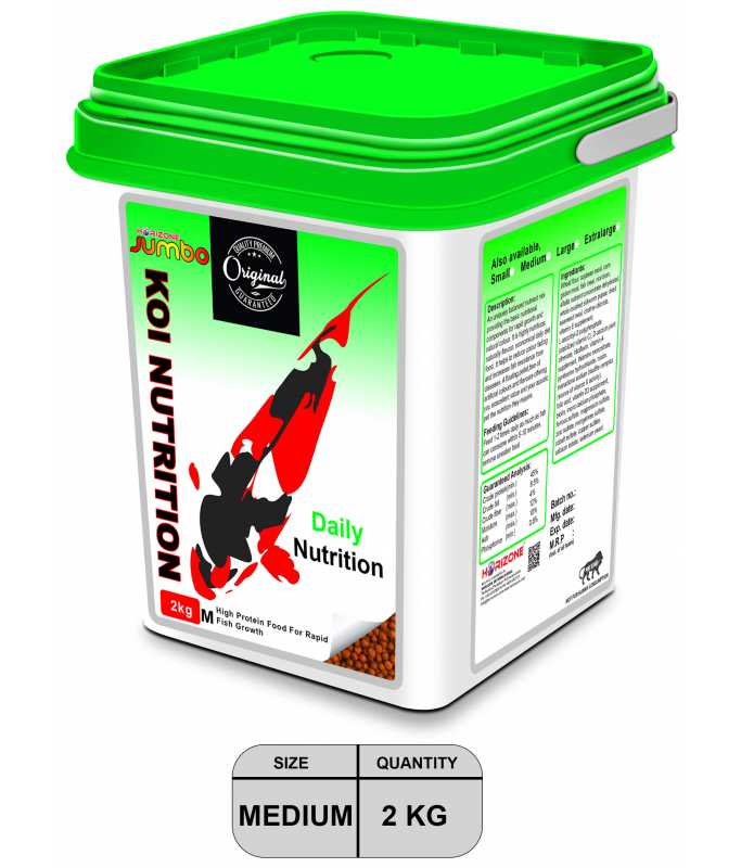 16158-large_default Horizone Jumbo Koi Nutrition 2Kg- Medium(2.5mm) - Image 1
