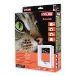 CAT-FLAP FOR WOODEN DOOR WITH TUNNEL - - WHITE