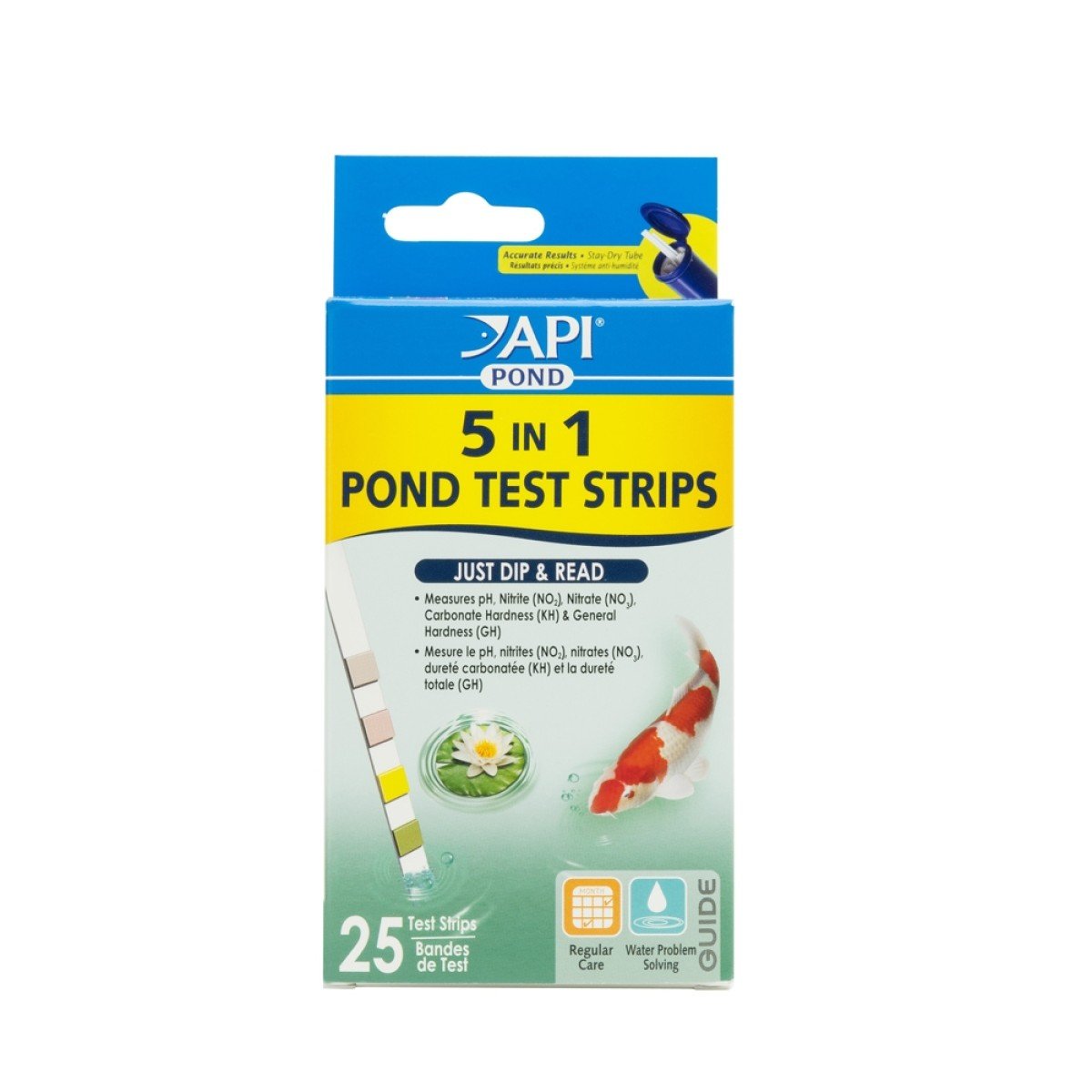AI164F Api 5In1 Pond Water Test Strips 25 Count - Image 1