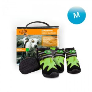 Outdoor dog shoes - green - MEDIUM