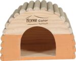 Home Color Wooden House With Round Timbers
