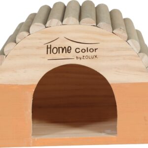Home Color Wooden House With Round Timbers