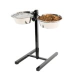 Adjustable Stand With Stainless Steel Dog Bowls - Image 3