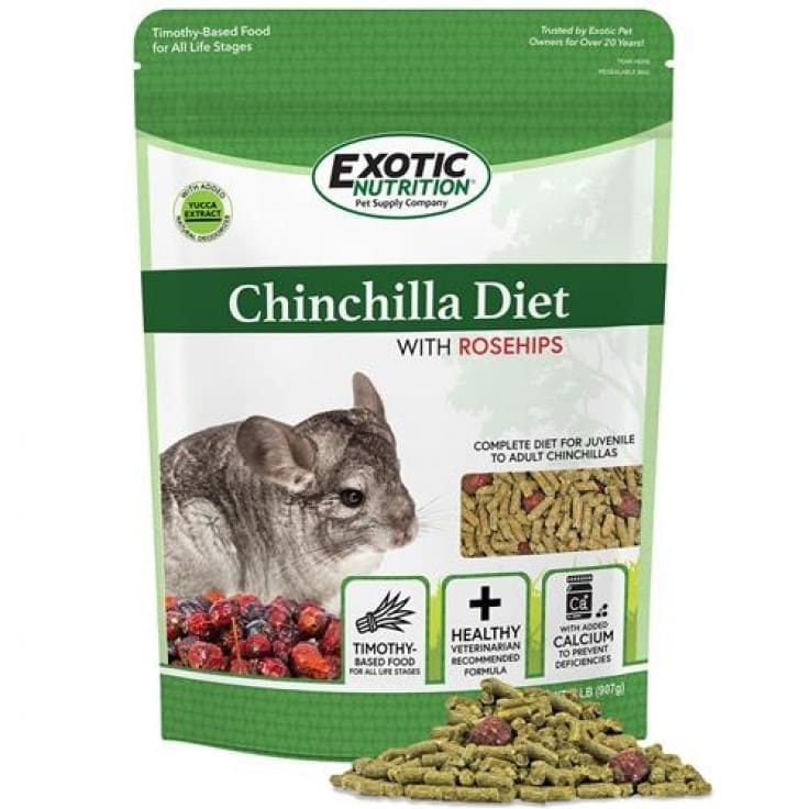 eoen3323 Chinchilla Diet With Rose Hips 2 Lb (907 G) - Image 1
