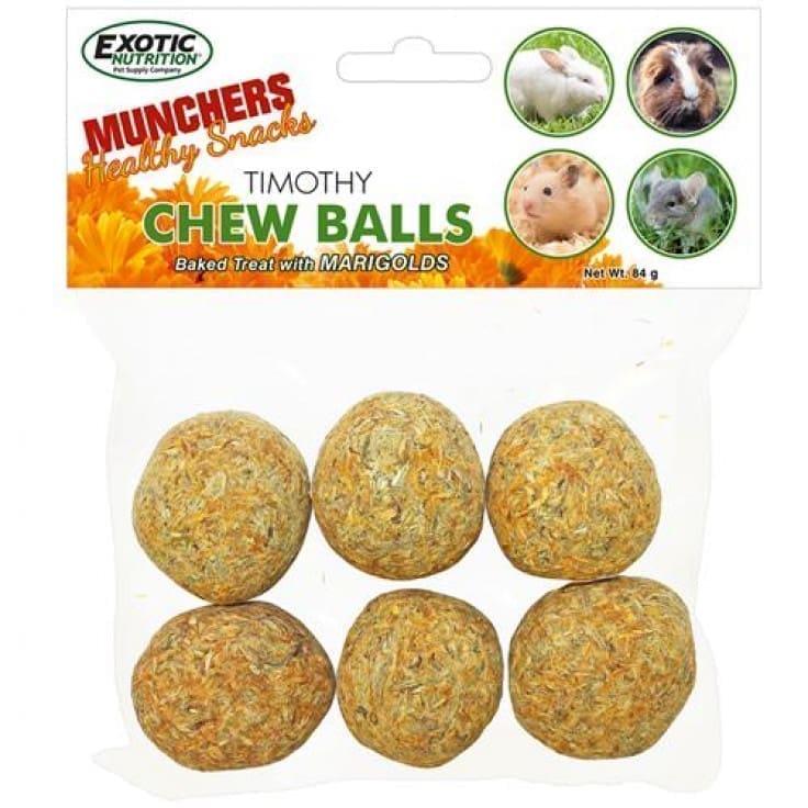 eoen5549_marigoldchewballfront1_1_ Munchers Marigold & Timothy Chew Balls 6/Pk - Image 1