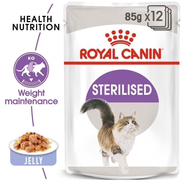ro237650 FELINE HEALTH NUTRITION STERILISED - Jelly (Wet Food - Pouches) 12 x 85 g - Image 1