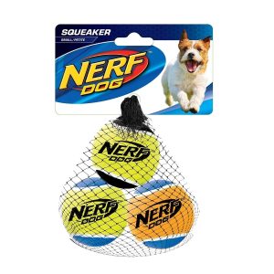 Squeaker Tennis Ball Medium, 3/Pk