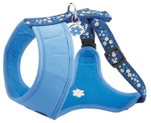 HTFLOWbleu.jpg Flower Harness T-Shirt - Blue-L - Image 1