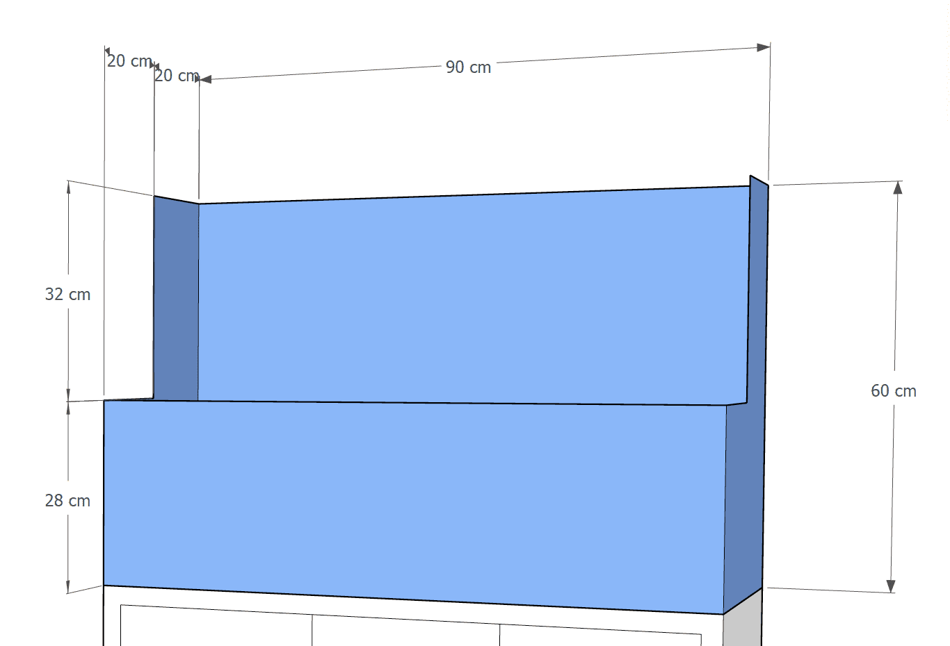 dydm772.png Dymax Shallow Aquarium - 90cm x 40cm x 60cm (8 mm) - Image 1