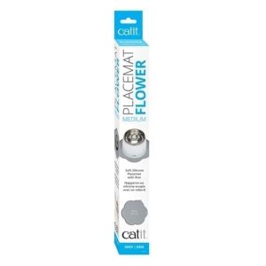 Cat It Flower Placemat Green - Medium - Grey - Medium