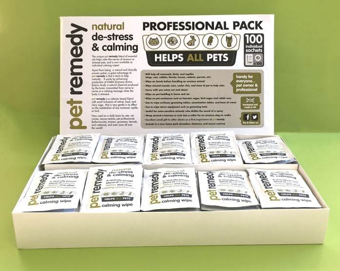 image001.jpg Pet Remedy Calming Wipes - PRO 100 sachets - Image 1