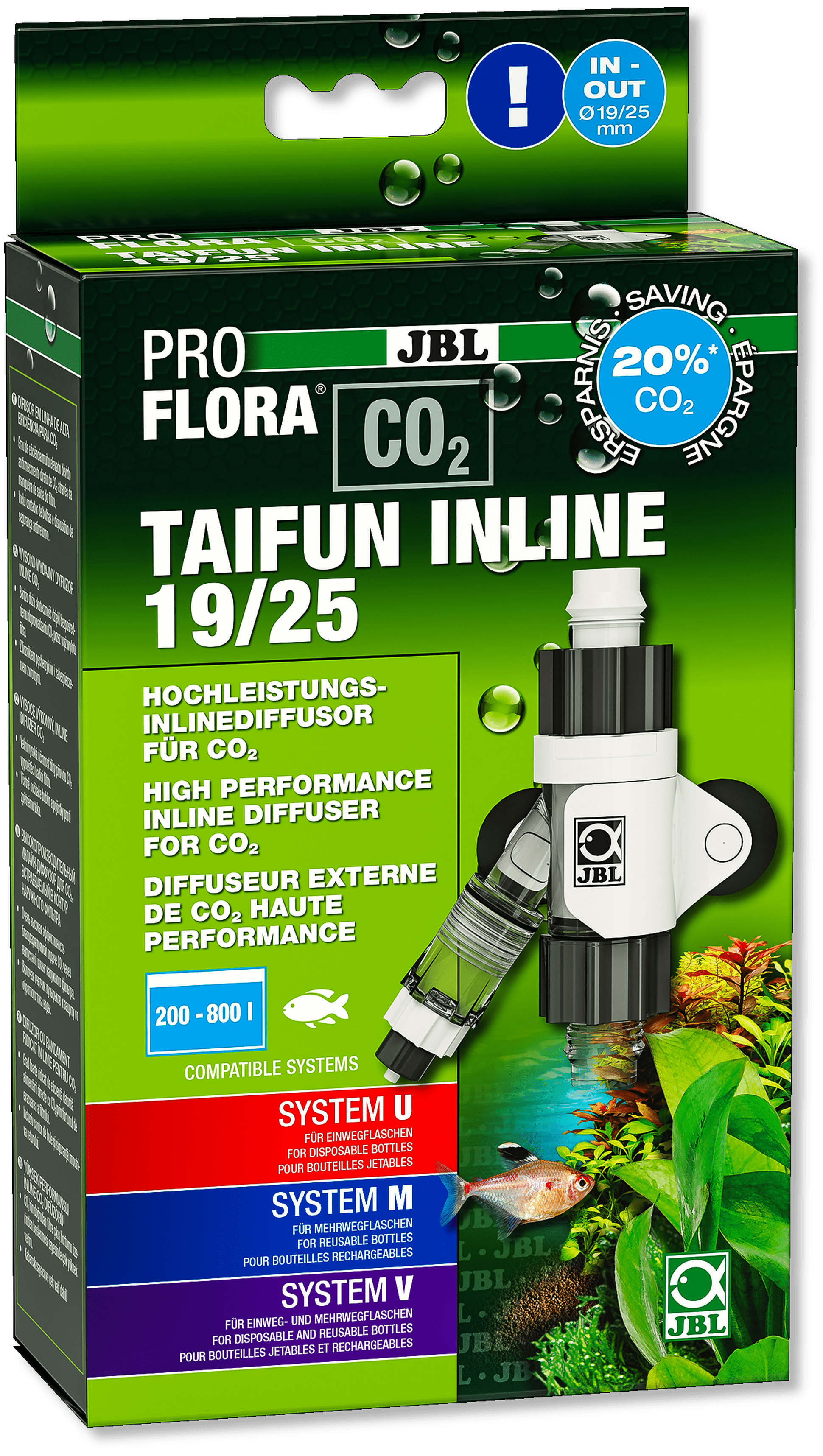jb6468900.png JBL ProFlora CO2 Diffuser – Ultimate Glass CO2 System for Aquariums - INLINE 19/25 - Image 1
