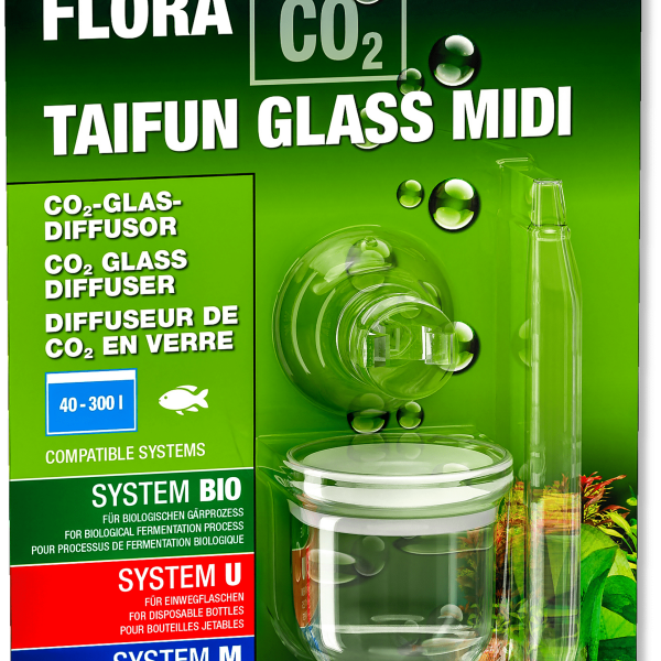 JBL ProFlora CO2 Diffuser Aquarium Glass MIDI Spiral Inline