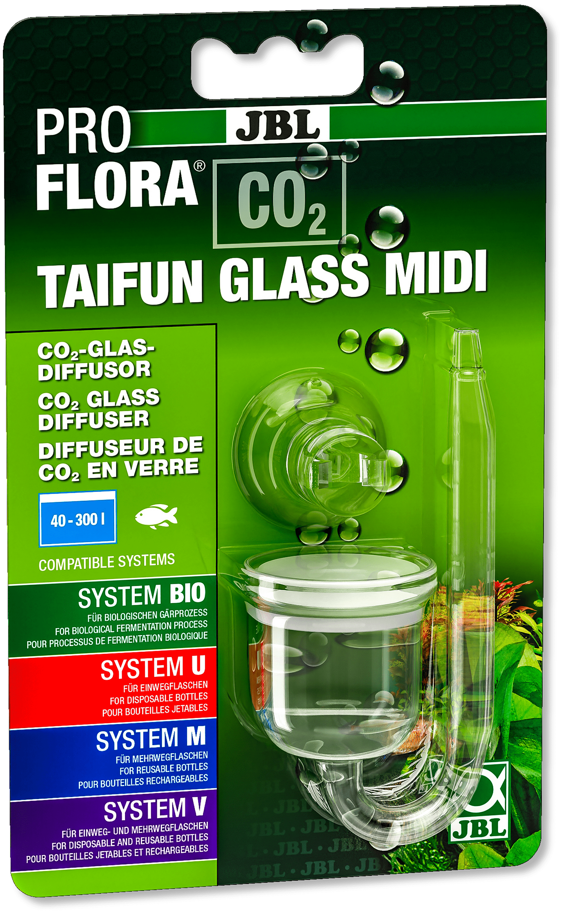 jb6469100.png JBL ProFlora CO2 Diffuser Aquarium Glass MIDI Spiral Inline