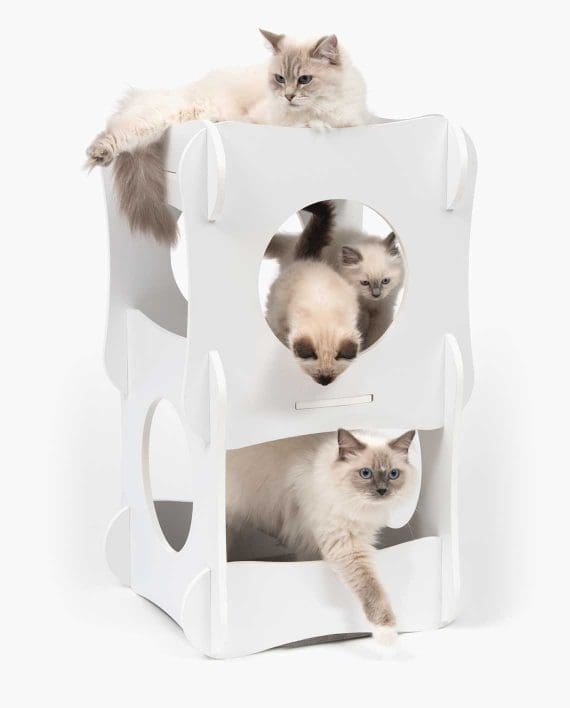 vesper-condo-a-570x708-1.jpg Premium Cat Furniture V - Condo-White - Image 1