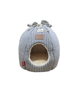 10803-home_default.jpg Catry Cat House 36 x 36 x 36cm - White Lined on Grey - Image 1