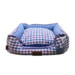Catry Pet Cushion - Mixed Colour Check Design - 50 x 40 x 14cm