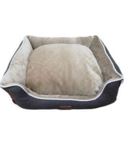 11002-home_default.jpg Catry Pet Cushion Luxury Velvet Black & Beige- HY00554050-99 - 50 x 40 x 14cm - Image 1