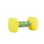 Duvo+ Dogtoy Dumbbell With Rope 10 X 5Cm - Blue/Yellow