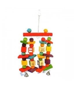 VanPet Hanging Toy For Big Birds With Bells 17.7" VanPet Hanging Toy For Big Birds With Bells 17.7"