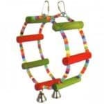 Vanpet Wheel Type Toy Smalll And Mediumium Birds With Bells 25 X 7.5Cm