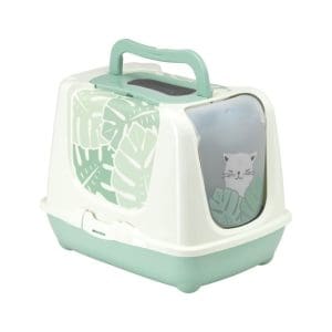 Moderna Trendy Cat-Litter box[Color - Green, Size - XL]