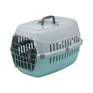 Moderna Road Runner Carrier Spring Lock Door-Cyan-48.6 x 32.3 x 30.3 cm