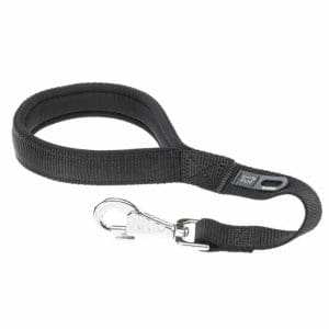 Ferplast Daytona GM 25/45 Short Nylon Dog Lead With Soft Padding and Hygienic Bag Holder[Color - Black, Dimension - 25mm x L 45cm]
