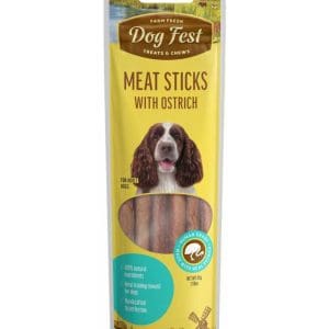 Dog Fest Meat Sticks With Ostrich For Adult Dogs[Weight - 45g]