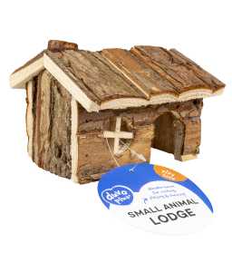 14521-home_default.jpg Duvo+ Small Animal Wooden Lodge Bark - 15X11X12Cm - Image 1