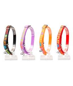 14546-home_default.jpg Duvo+ Cat Collar Meow Pvc Mixed Colors 20-30cm / 10Mm - Image 1