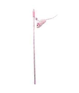 14612-home_default.jpg Duvo+ Playing Rod Catchy Paper Mouse Pink - 47X15X4cm - Box Qty -16 Pcs - Image 1