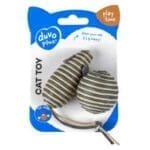 Duvo+ Rope Mouse & Ball Grey 2Pc - 17,5X3,5X2,5Cm