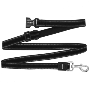 DOCO® Athletica Easy-Snap Air Leash 6ft (DCA1372)[Color - Black, Size - S]