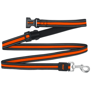 DOCO® Athletica Easy-Snap Air Leash 6ft (DCA1372)[Color - Safety Orange, Size - M/L]
