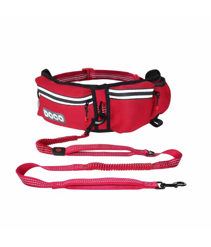 15324-large_default.jpg DOCO Reflective Jogging Belt W/Reflective Nylon Bungee Leash (DCJB018) - Image 1