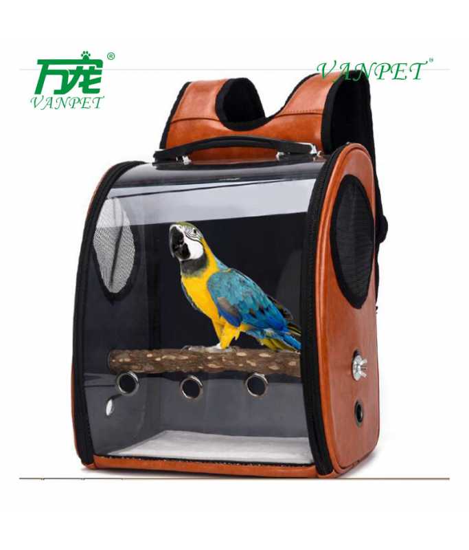 15486-large_default Vanpet Bird Travel Carrier Bag (BTLB03289), Assorted Color - 33x23x39cm - Image 1