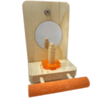 Vanpet L Shape Wooden Toy With Mirror (Btlb03592) - 14X9.5X11 Cm