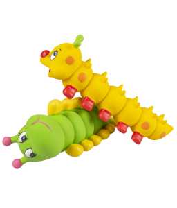 16626-home_default.jpg Duvo+ Latex Caterpillar 27X8.5X8Cm Green - Image 1