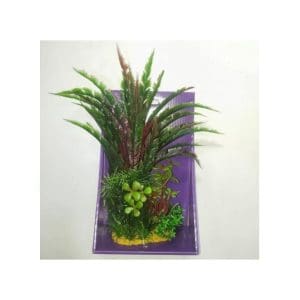 Yusee Aquarium Decoration - Artificial Plant - YS-60208 (20cm)[Size - M]