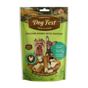 Dog Fest Calcium Bones With Chicken For Mini-Dogs - 55g (1.94oz)[Weight - 55g]