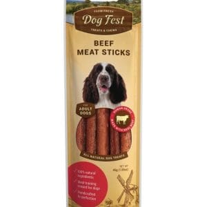 Dog Fest Beef Meat Sticks For Adult Dogs - 45g (1.59oz)[Weight - 45g]