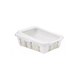 Moderna Hercules Litter Tray + Rim-50.9 x 39.2 x 19.2cm-Off White