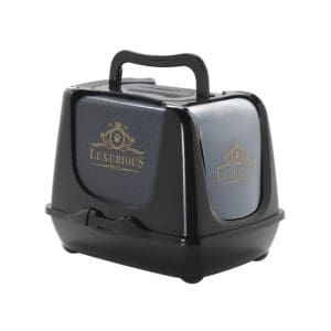 Moderna Trendy Cat-Litter box[Color - Black, Size - XL]