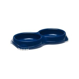 Moderna Double Smarty Bowl 26.5 x 13.5 x 3.4 cm-2x200ml-Blue