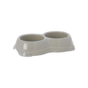 Moderna Double Smarty Bowl 32.8 x 18.1 x 7.09 cm-2x645ml-Grey