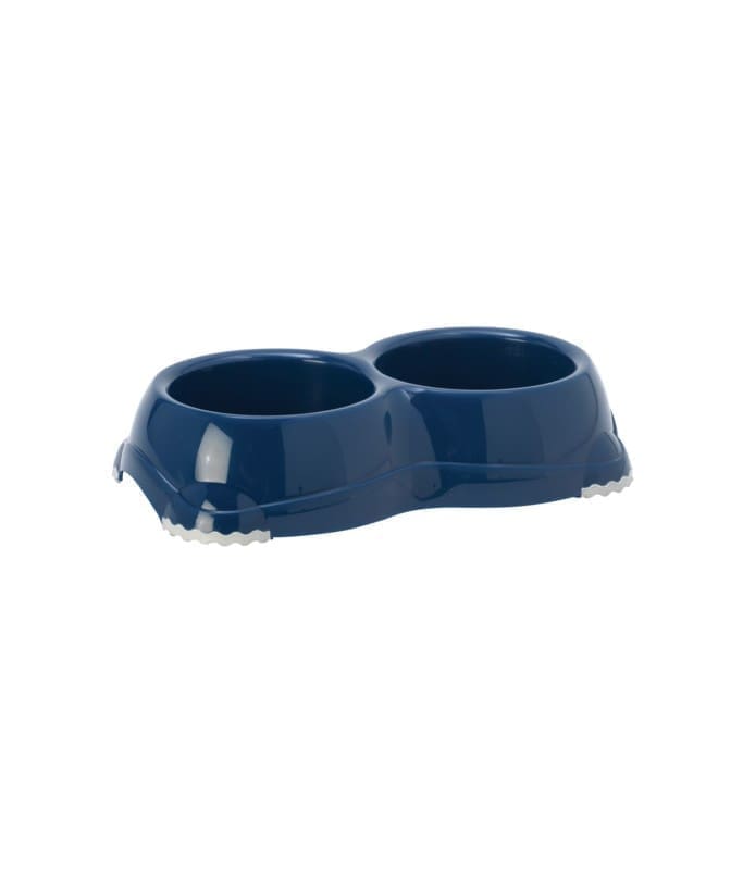 2941-large_default.jpg Moderna Double Smarty Bowl 32.8 x 18.1 x 7.09 cm-2x645ml-Blue - Image 1